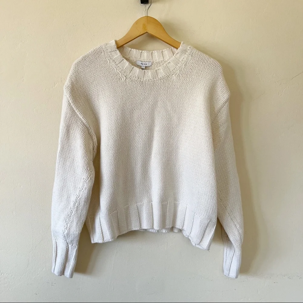 NWT Reiss Cady Keyhole Back Jumper Sweater sz l - Picture 4 of 8